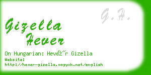 gizella hever business card